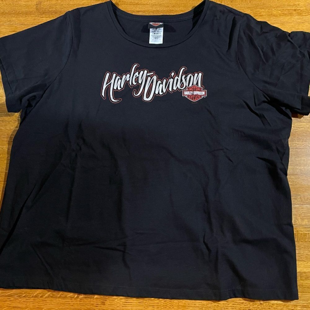 Harley Davidson Woman’s Top 3X Black NWOT - Picture 7 of 11